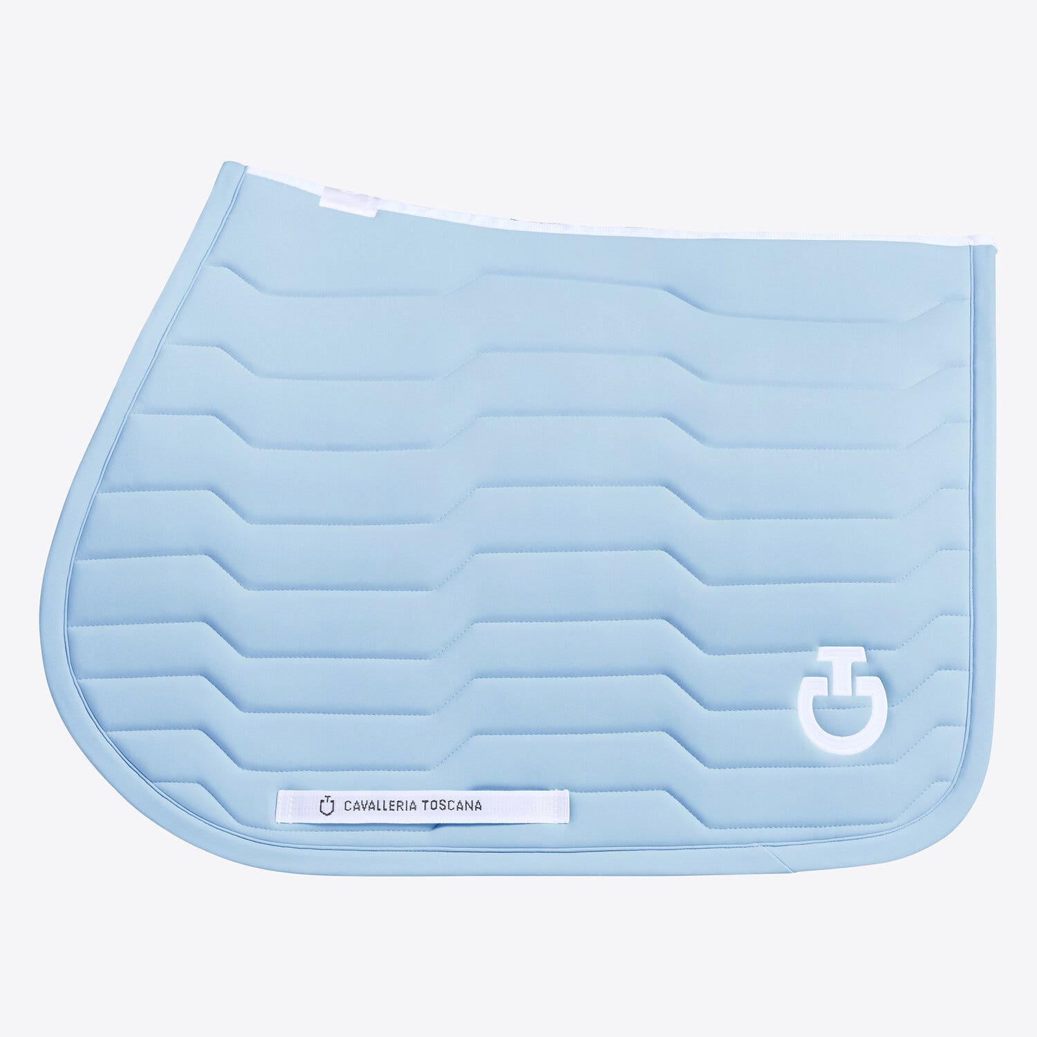 Cavalleria Toscana Cavalleria Toscana Jumping Saddle Pad Revolution with Technical Quilting BLUE FOG-1