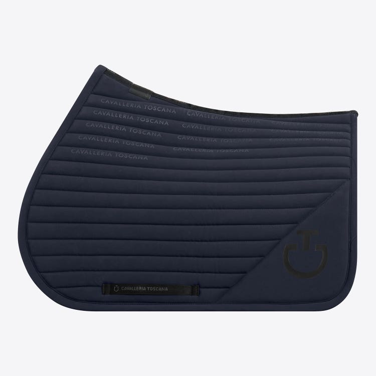 Cavalleria Toscana Jumping Saddle Pad in Logo Print Jersey