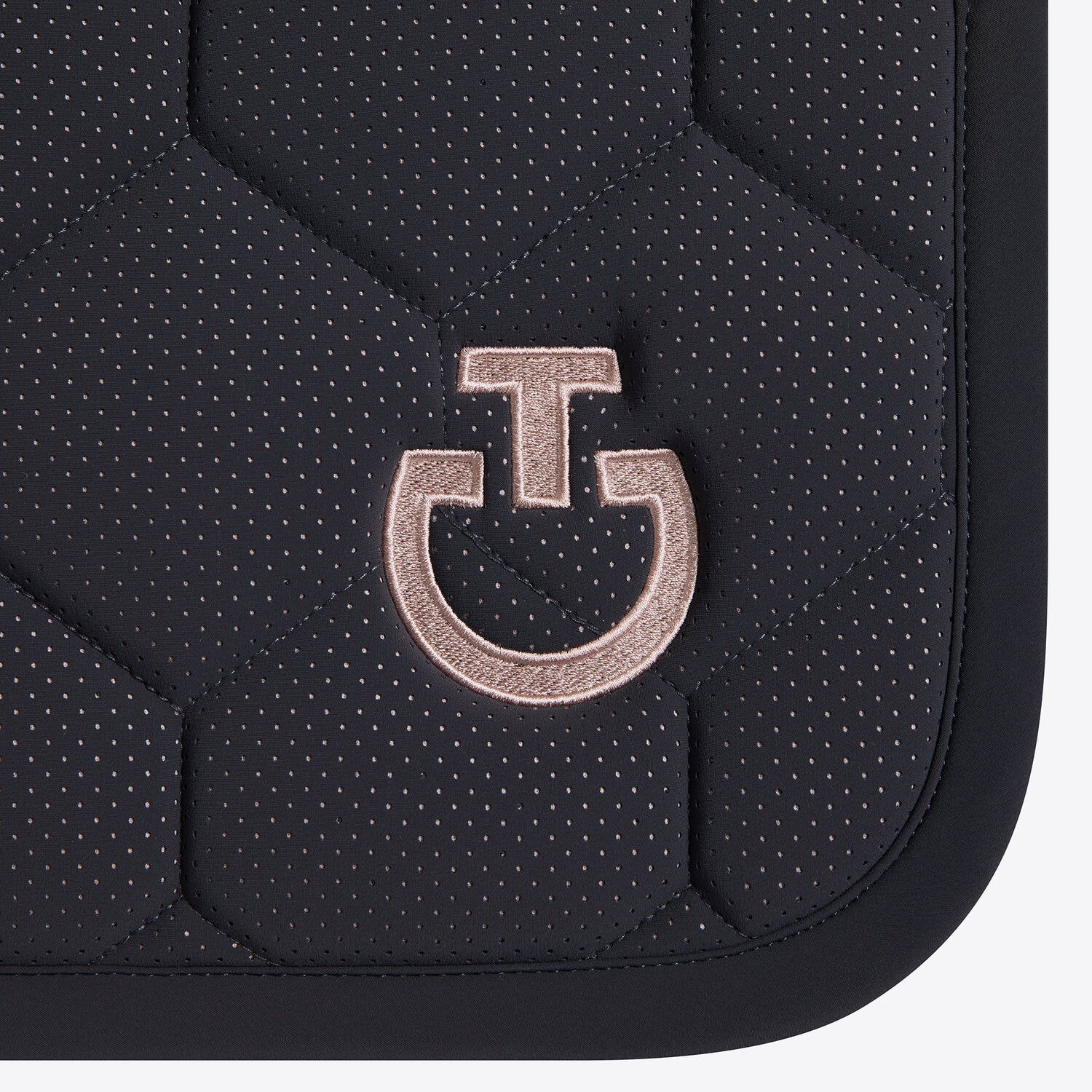 Cavalleria Toscana Cavalleria Toscana Jumping Saddle Pad with Quilted Design and Micro Logo CHARCOAL-3