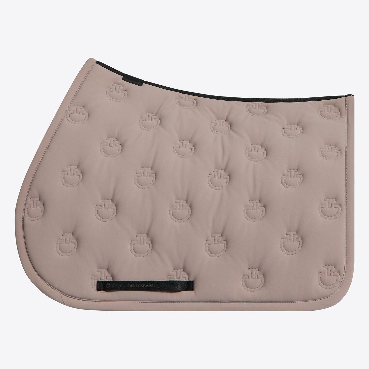 Quilted jumping saddle pad with logo