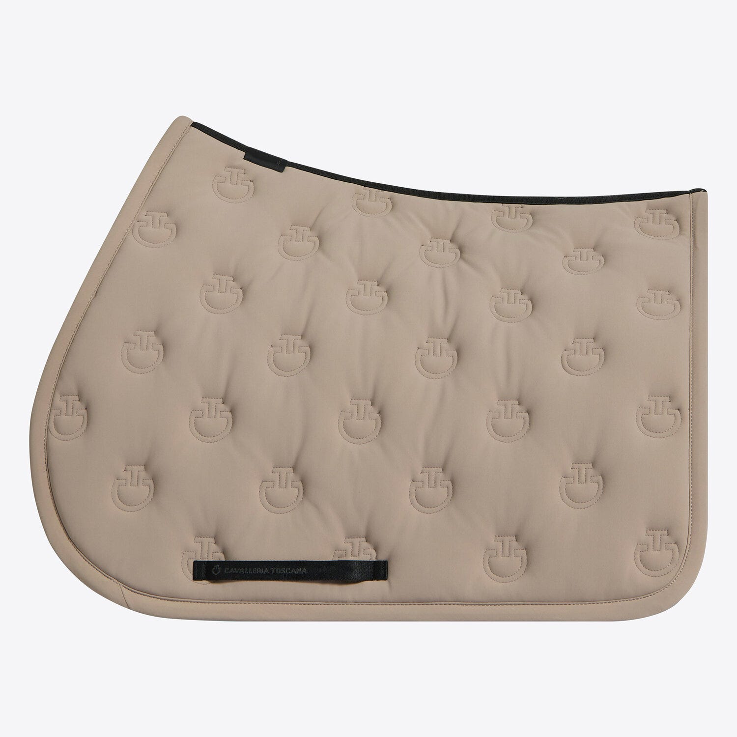 Quilted jumping saddle pad with logo