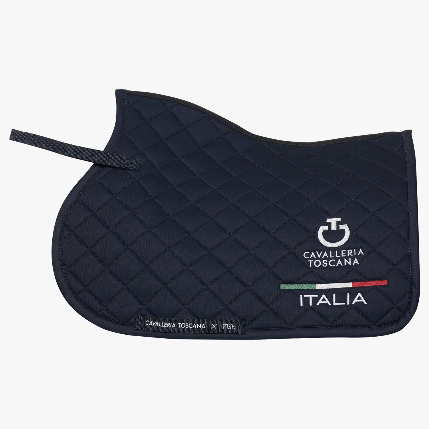 Cavalleria Toscana FISE jumping saddle pad NAVY-1