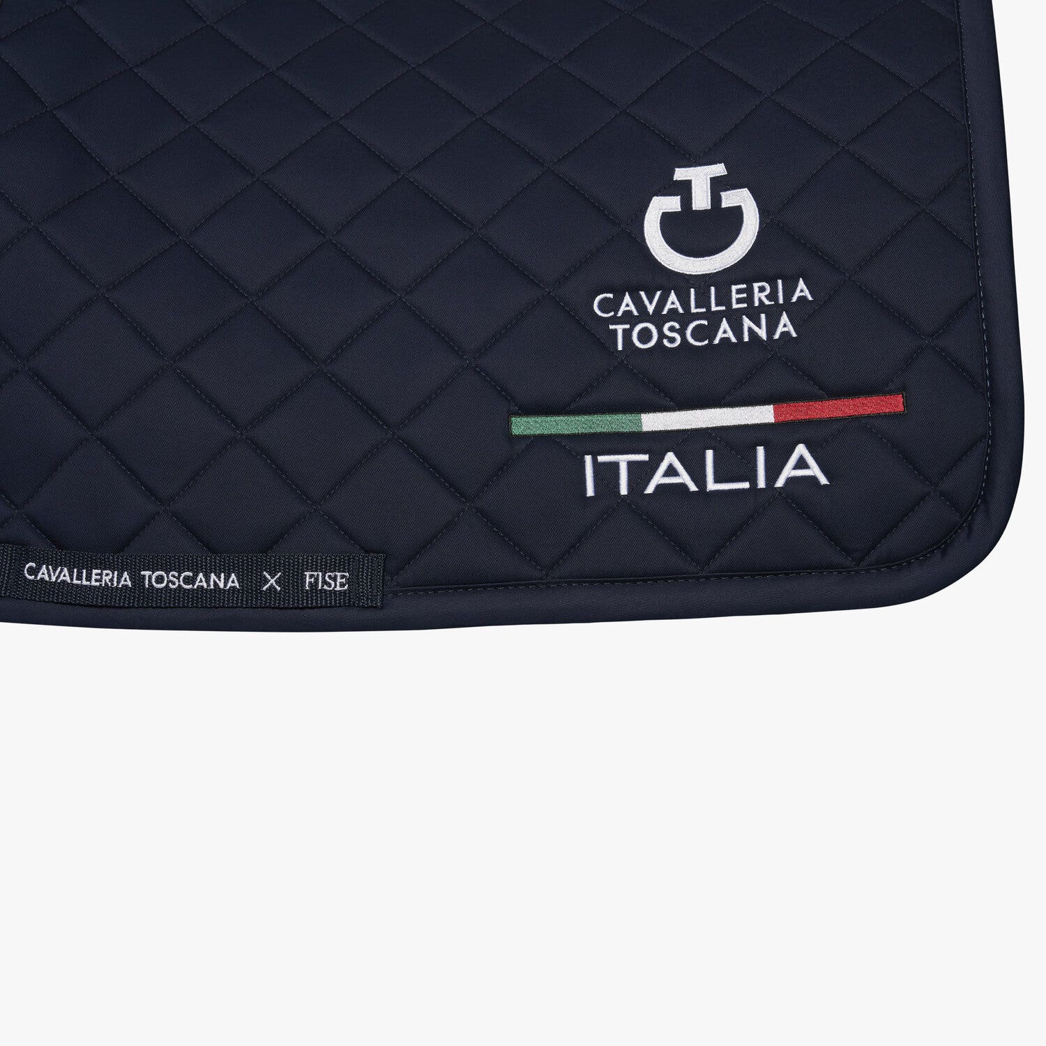Cavalleria Toscana FISE jumping saddle pad NAVY-3