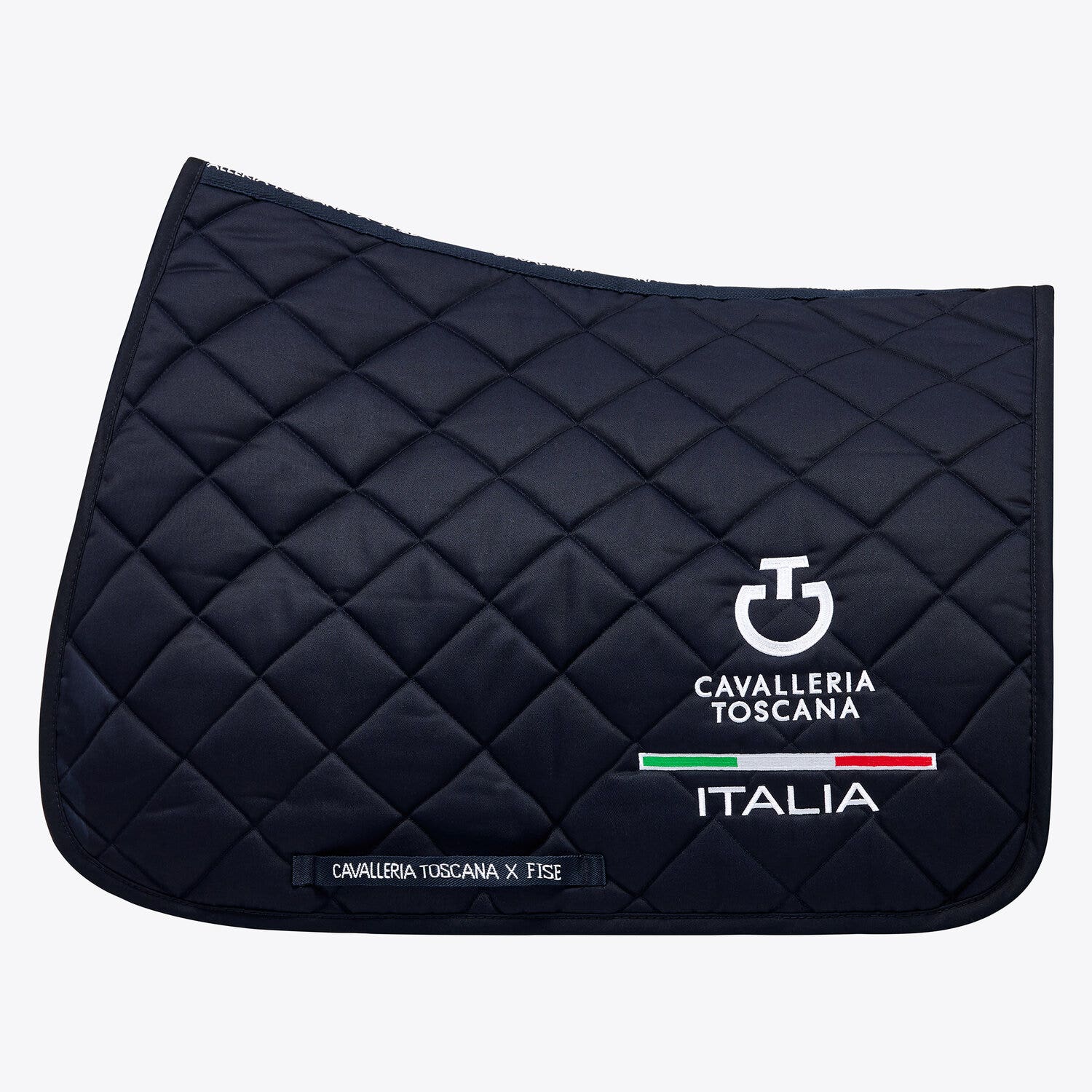 Cavalleria Toscana FISE jumping saddle pad NAVY-1
