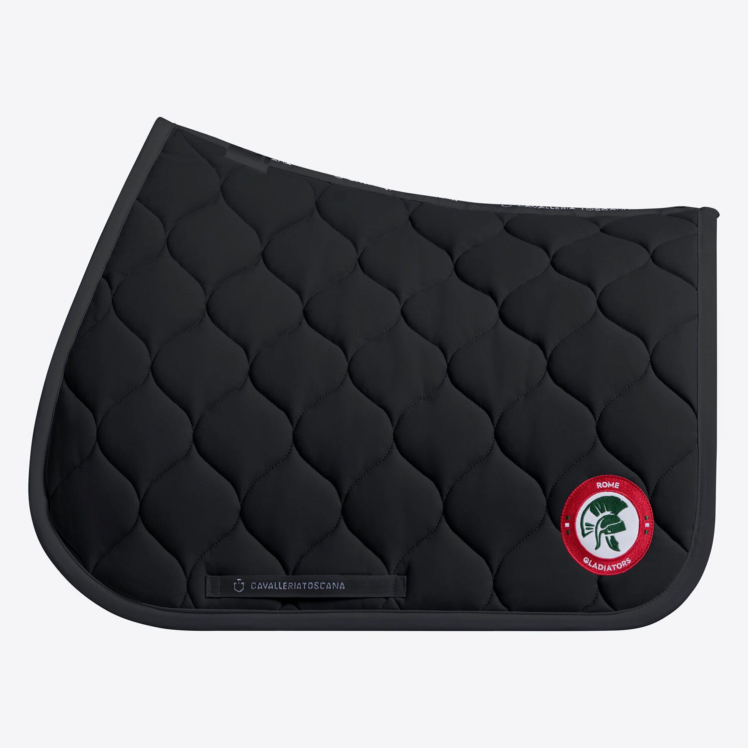 Cavalleria Toscana Cavalleria Toscana x Rome Gladiators Horse Jumping Saddle Pad BLACK-1