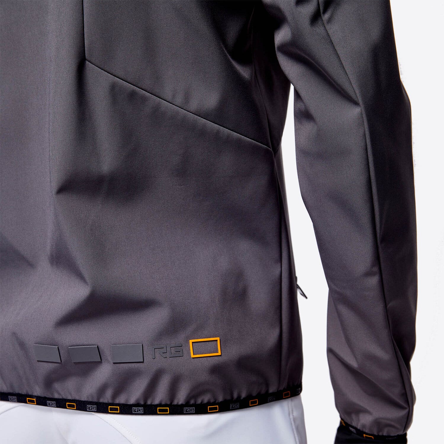 Rider's Gene RG Jersey Hooded Zip Softshell Jacket Graphite Grey-5