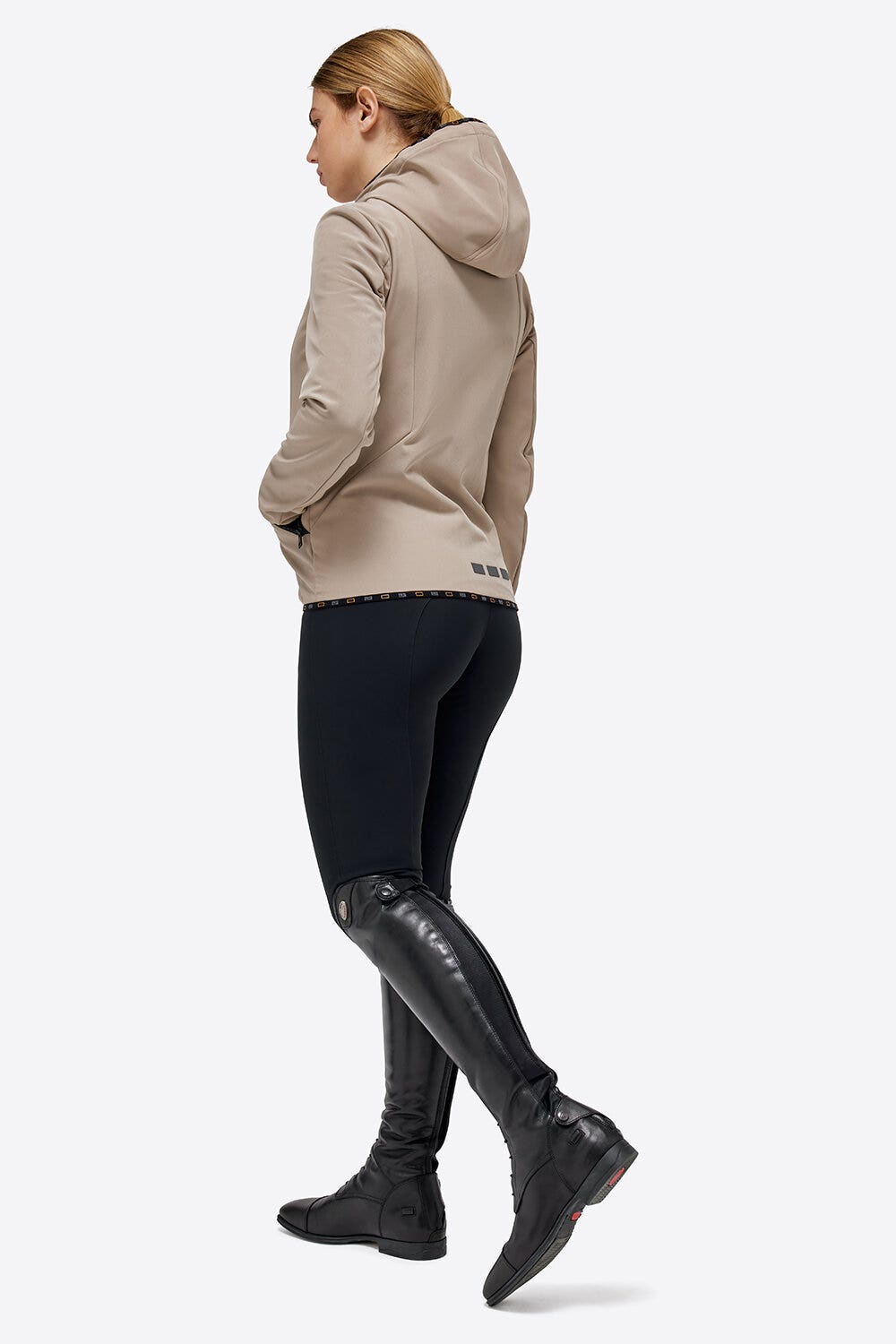 Rider's Gene RG Jersey Hooded Zip Softshell Jacket 1005 HAZELNUT-3