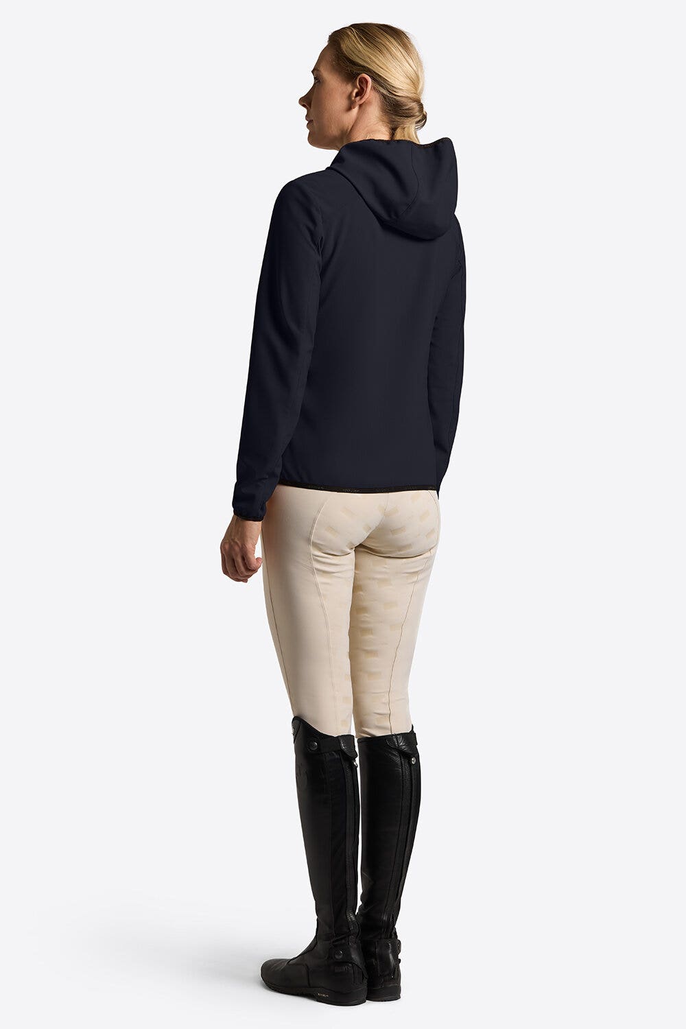 Rider's Gene Rider’s Gene Women’s Softshell with Hood and Zip NAVY-2