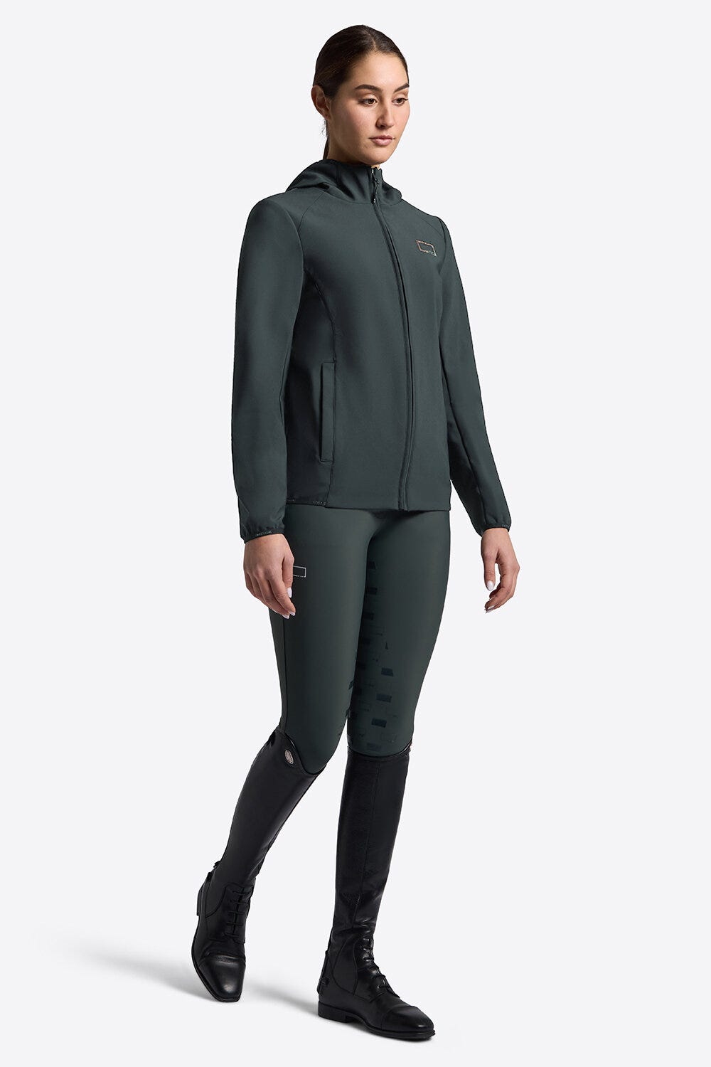 Women’s padded bomber jacket with hood