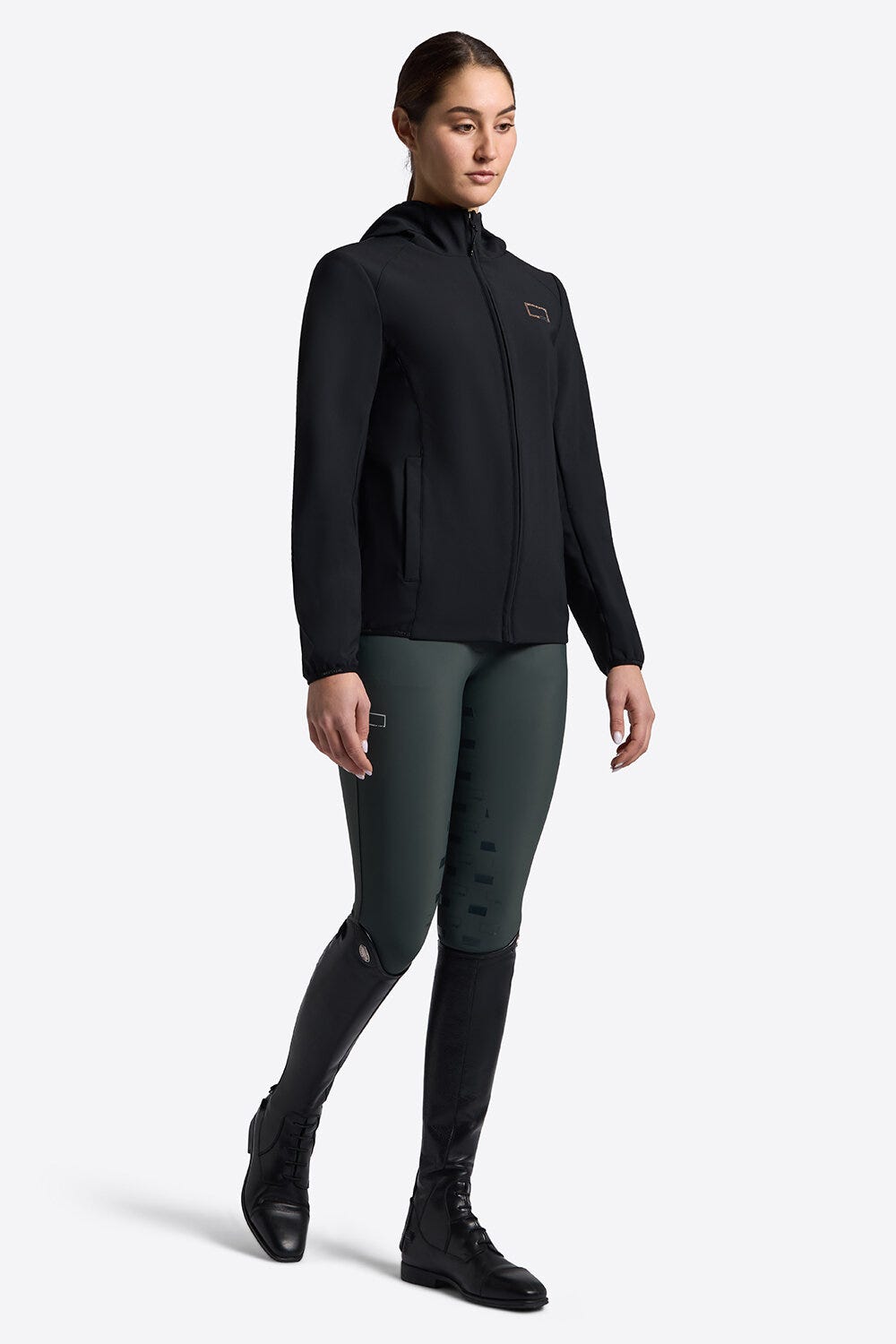 Women’s padded bomber jacket with hood