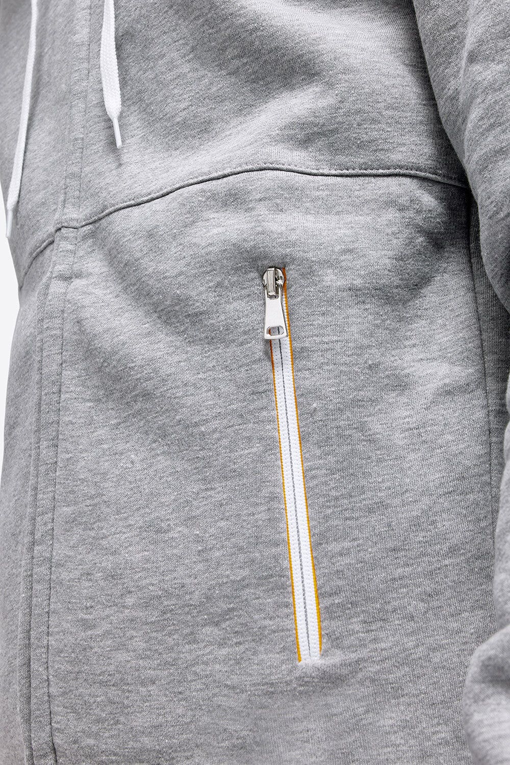 Rider's Gene RG Cotton Hooded Zip Sweatshirt STONE GREY-5