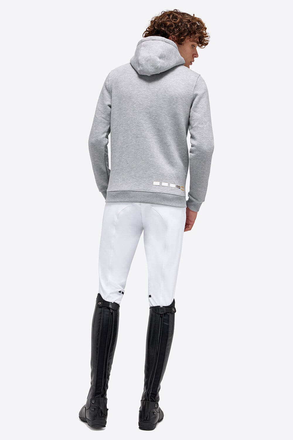 Rider's Gene RG Cotton Hooded Zip Sweatshirt STONE GREY-7