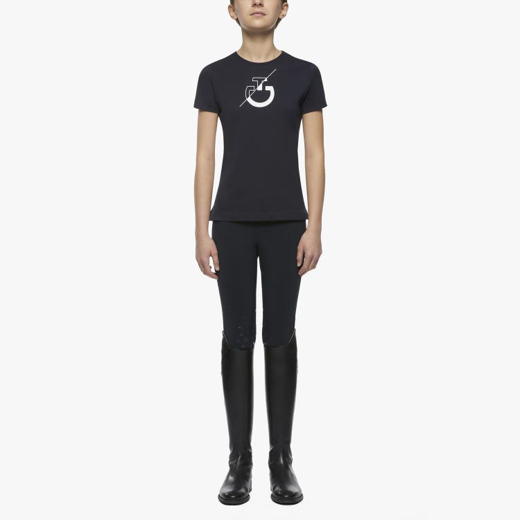 Cavalleria Toscana CT Team girl's t-shirt NAVY-1