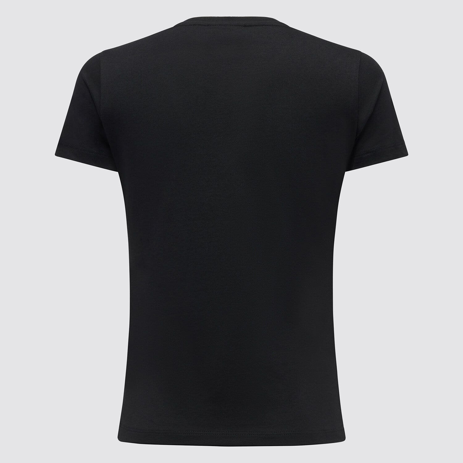 Cavalleria Toscana Girl's cotton t-shirt BLACK-2