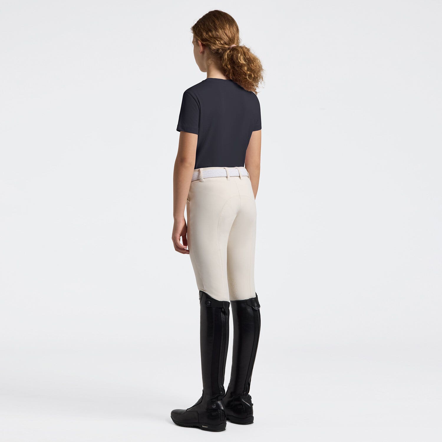 Girl's T-Shirt with Floral Embroidery | Cavalleria Toscana