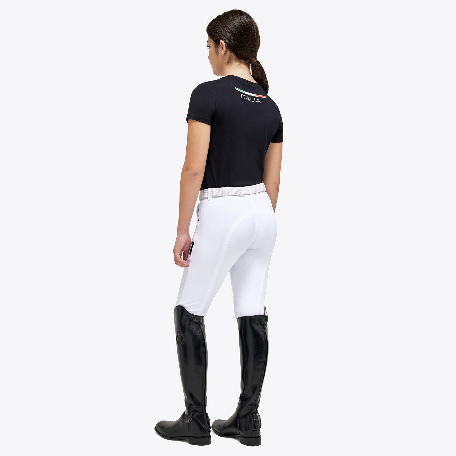 Cavalleria Toscana FISE girl t-shirt NAVY-3