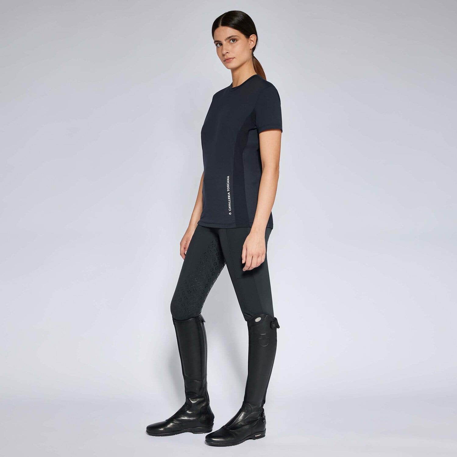 Cavalleria Toscana Women's jersey t-shirt NAVY-1