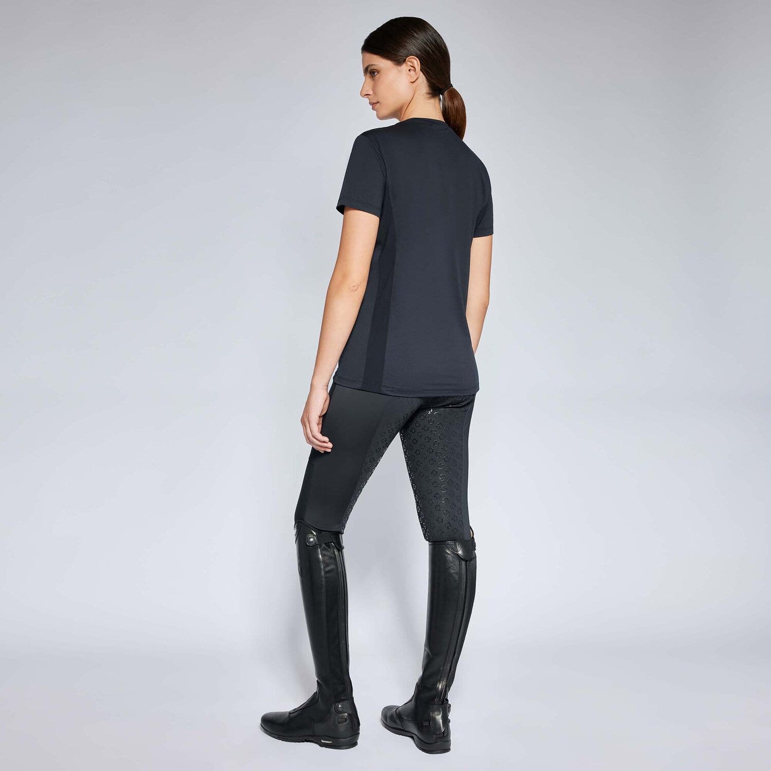 Cavalleria Toscana Women's jersey t-shirt NAVY-2