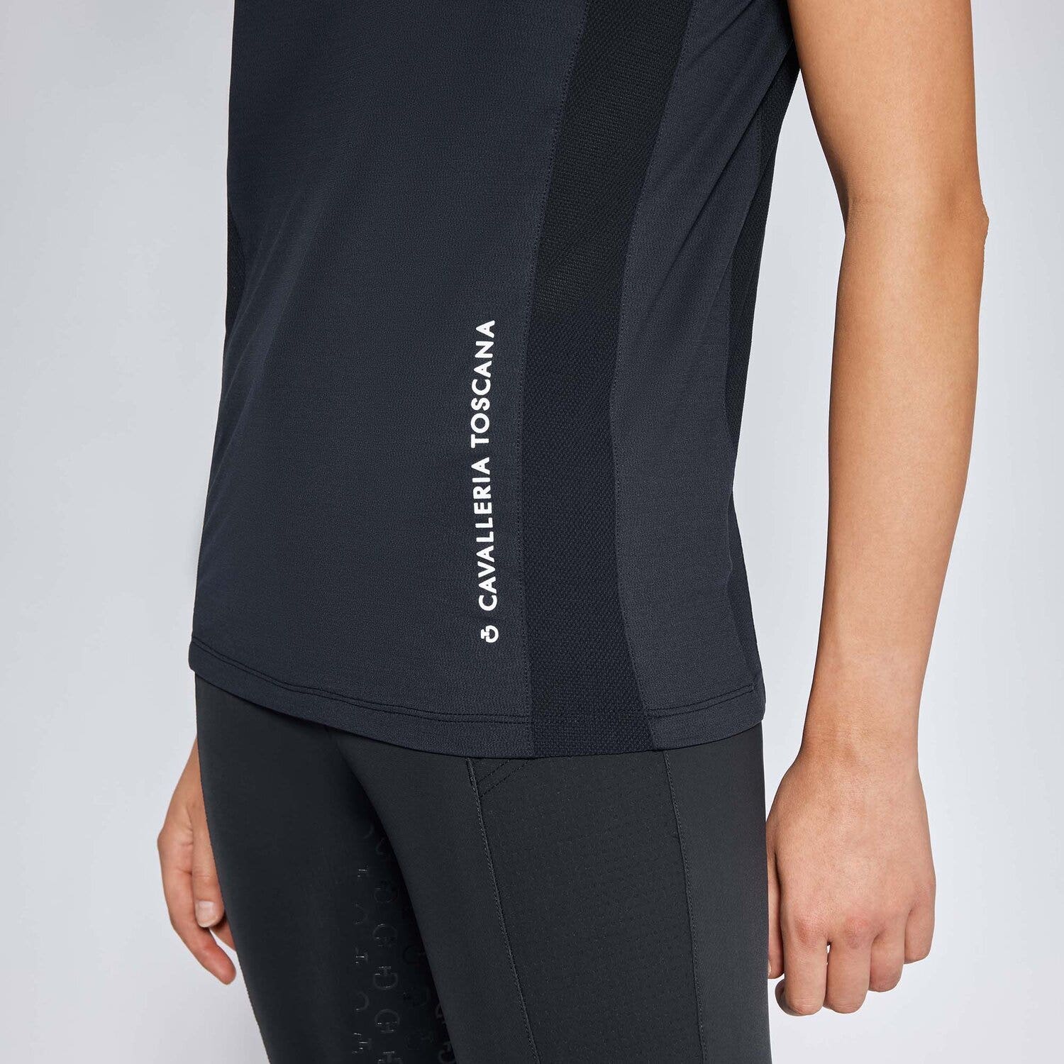 Cavalleria Toscana Women's jersey t-shirt NAVY-3