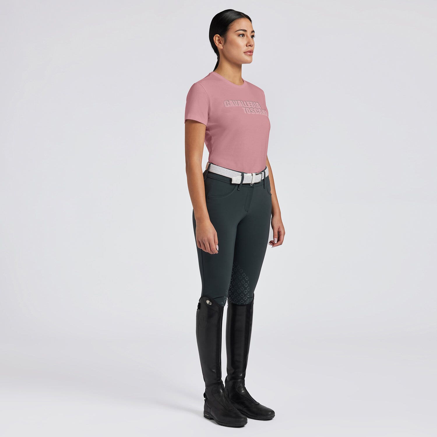 Cavalleria Toscana Cavalleria Toscana Women's Cotton T-shirt DUSTY ROSE-1