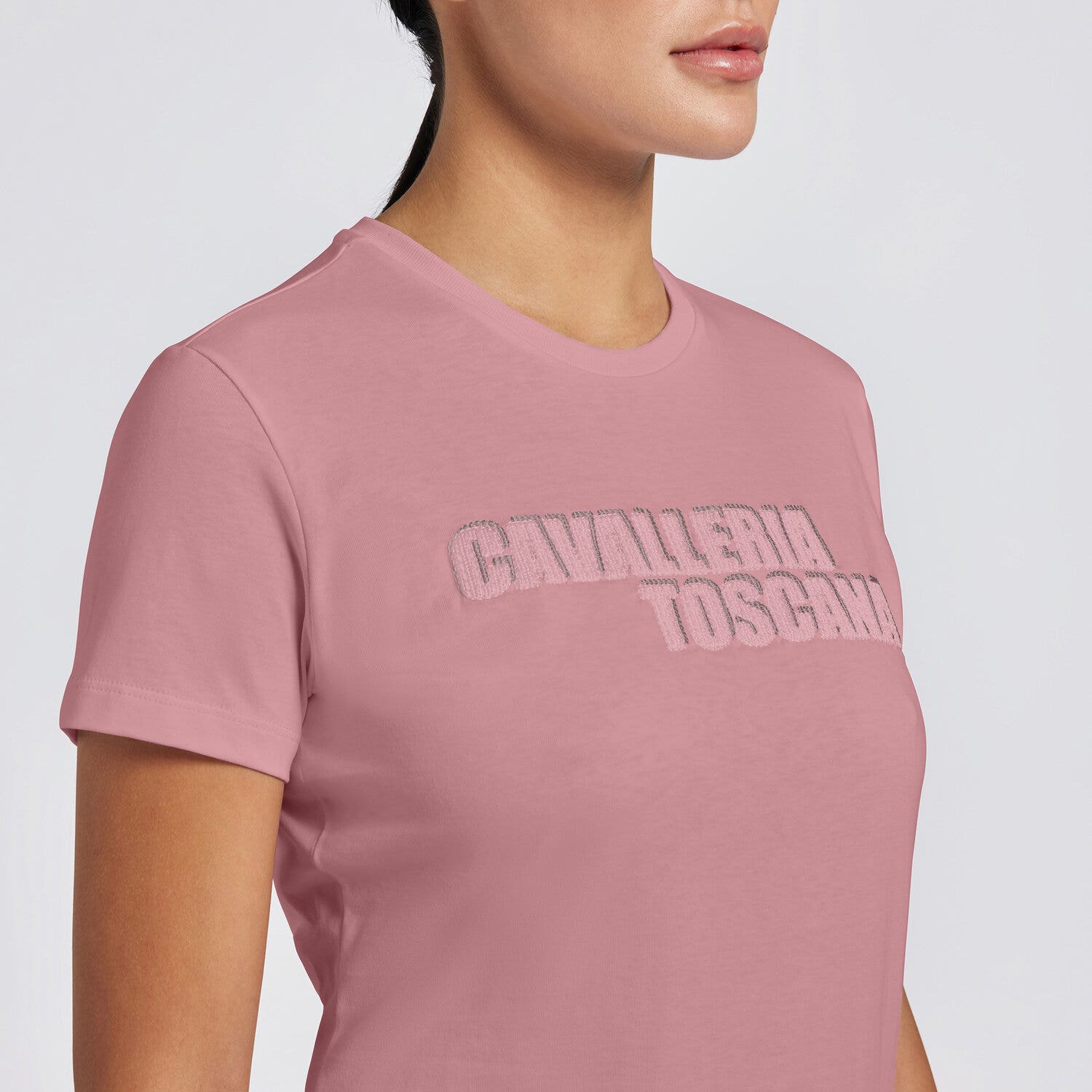 Cavalleria Toscana Cavalleria Toscana Women's Cotton T-shirt DUSTY ROSE-2