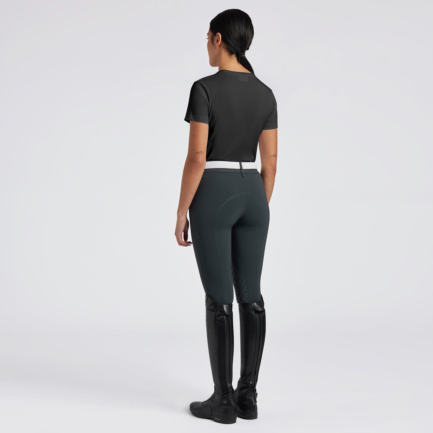 Cavalleria Toscana Cavalleria Toscana Women's Cotton T-shirt BLACK-3