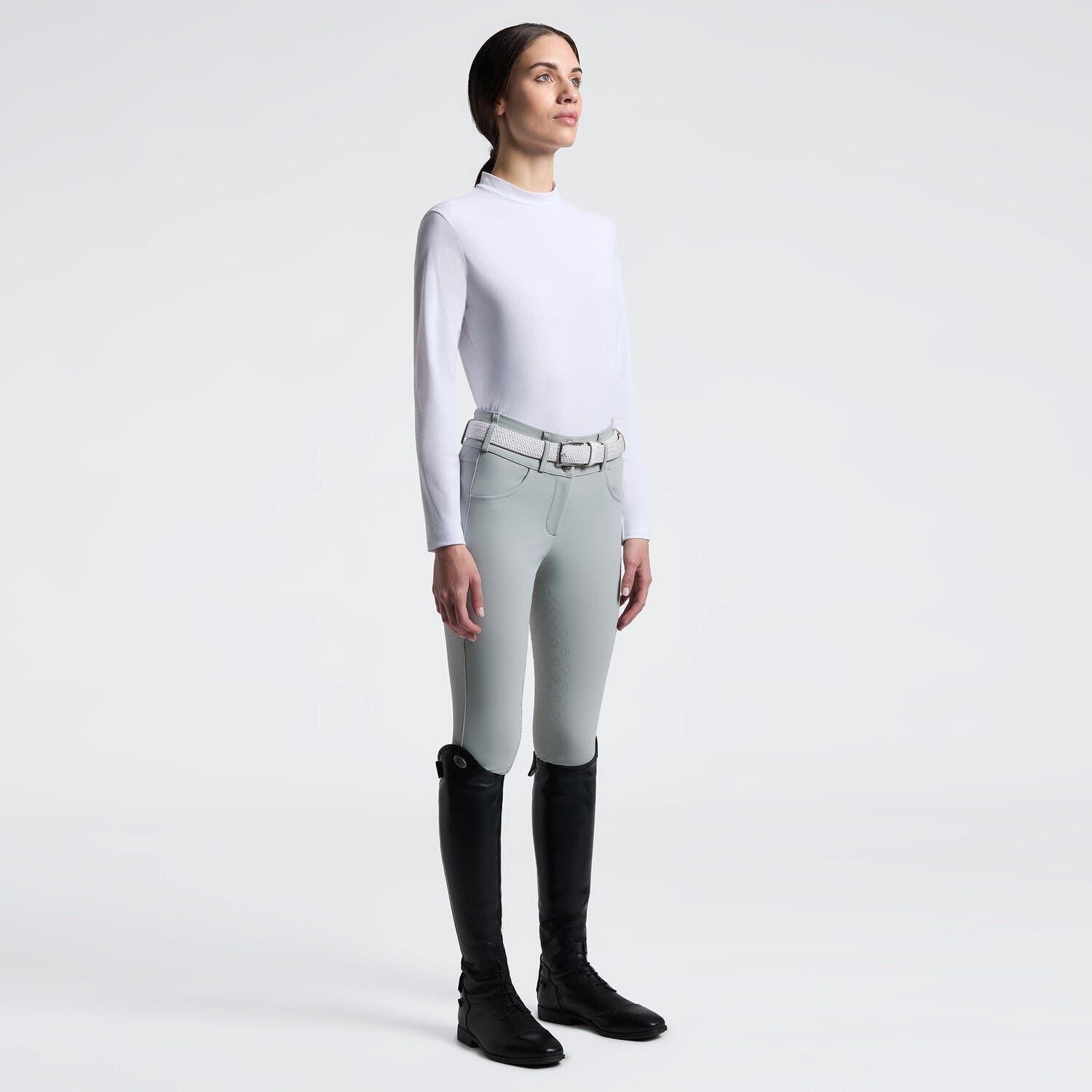 Cavalleria Toscana Cavalleria Toscana Women's Jersey T-shirt WHITE-1