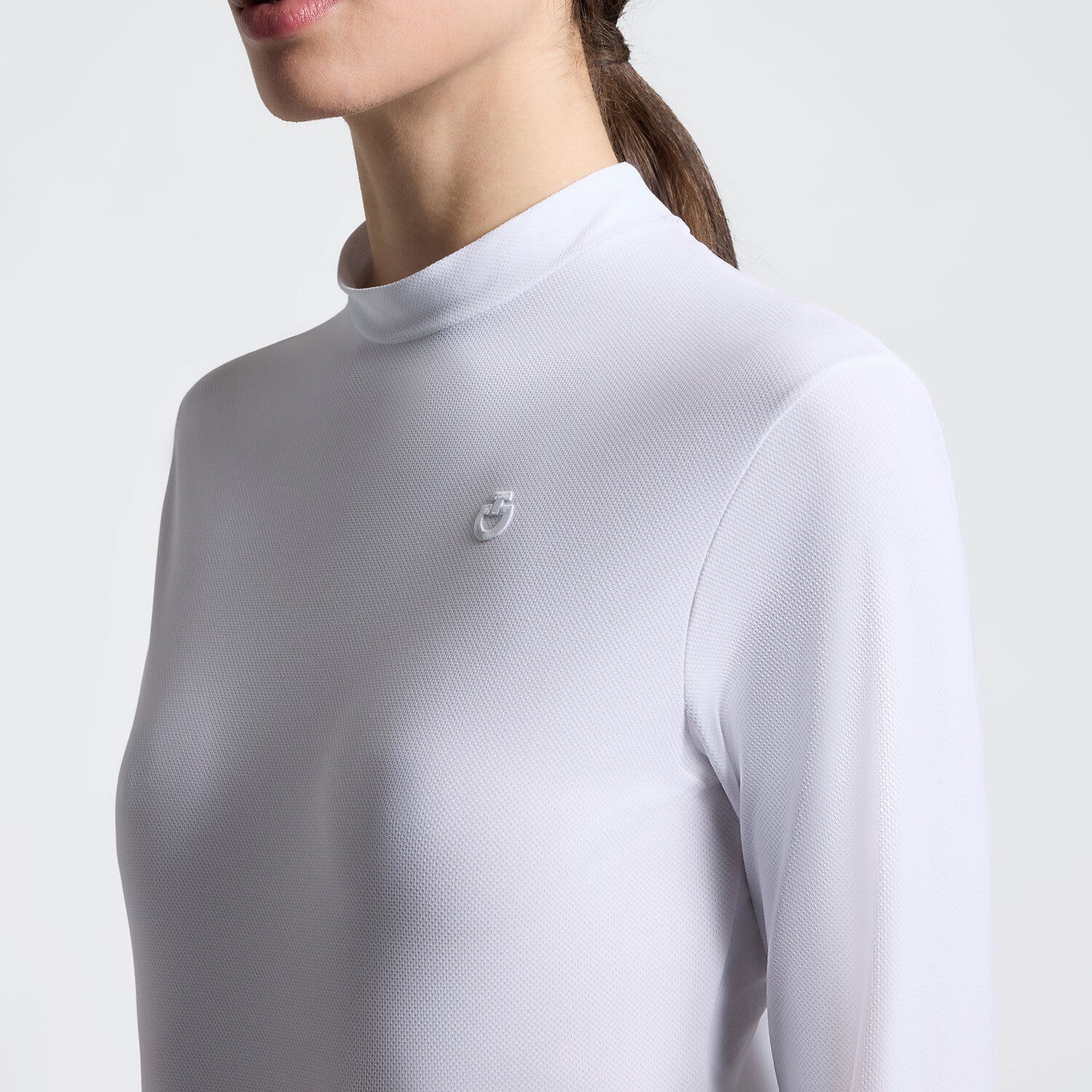 Cavalleria Toscana Cavalleria Toscana Women's Jersey T-shirt WHITE-3