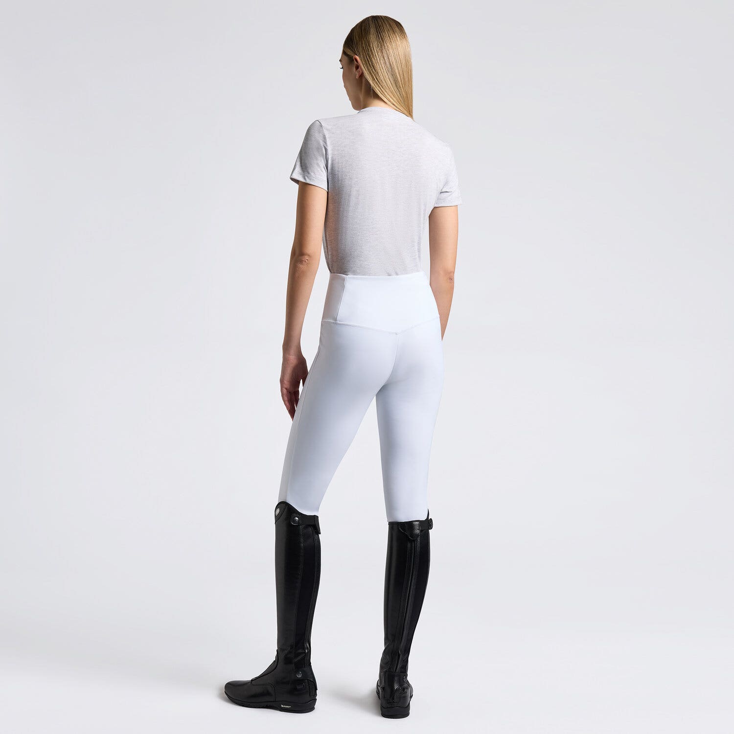 Cavalleria Toscana Cavalleria Toscana Women's Cotton T-shirt STONE GREY-2