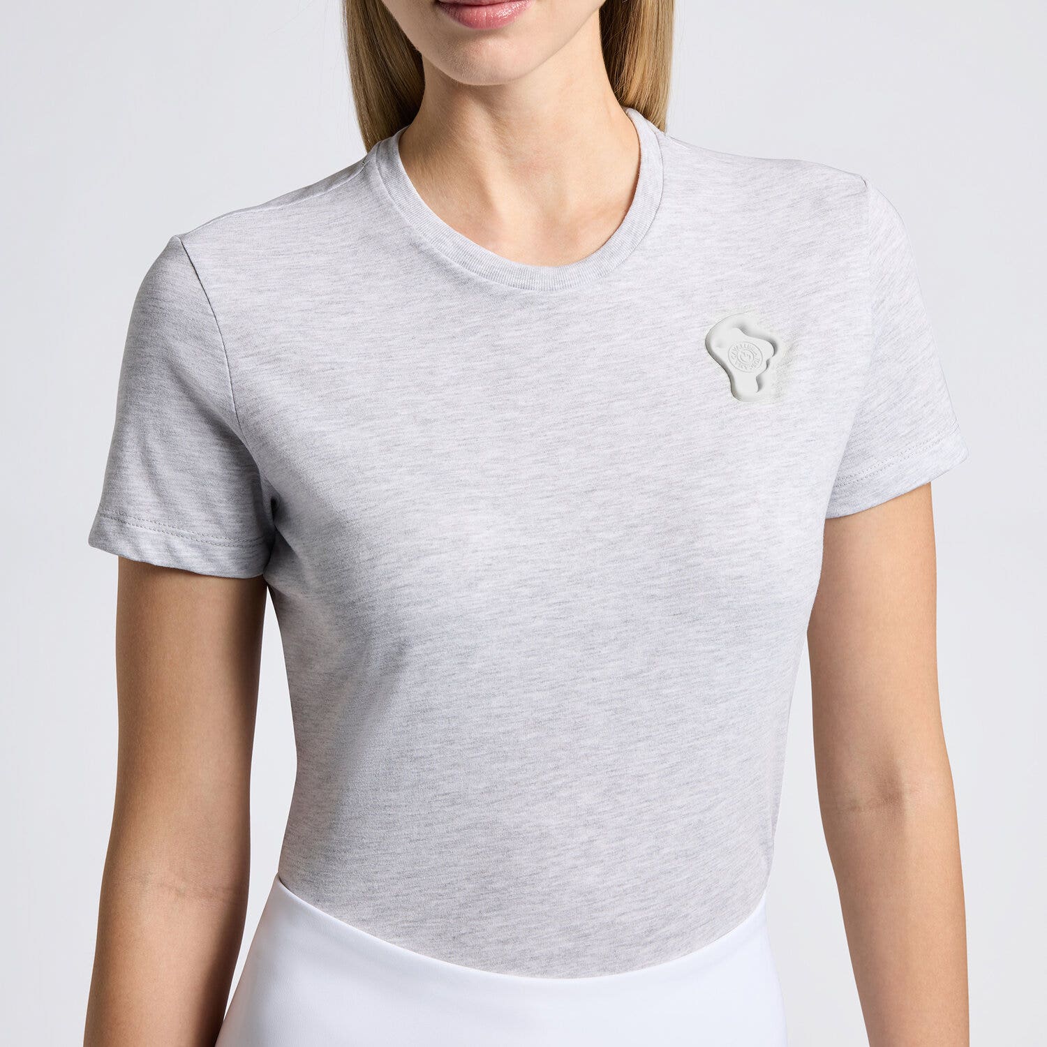 Cavalleria Toscana Cavalleria Toscana Women's Cotton T-shirt STONE GREY-3