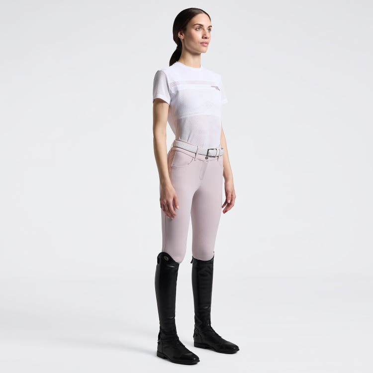 Women's Perforated T-Shirt with Inserts | Cavalleria Toscana