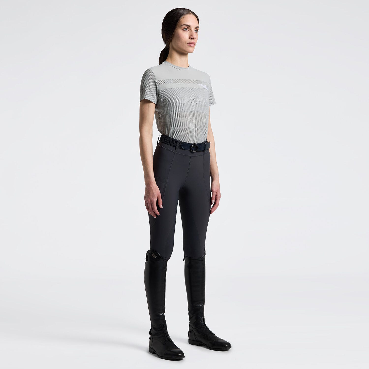 Women's Perforated T-Shirt with Inserts | Cavalleria Toscana