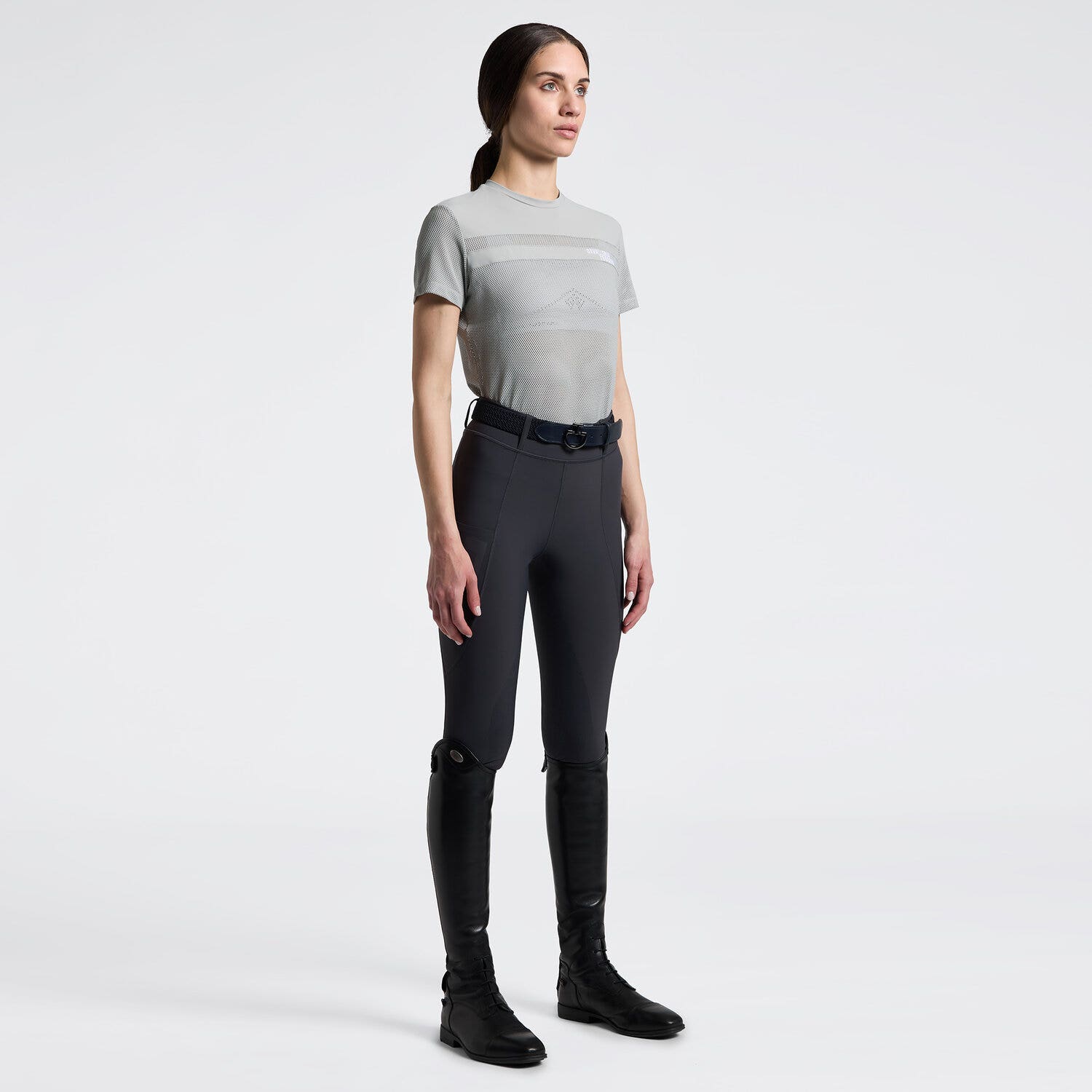 Women's Perforated T-Shirt with Inserts | Cavalleria Toscana