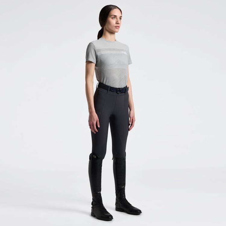 Women's Perforated T-Shirt with Inserts | Cavalleria Toscana
