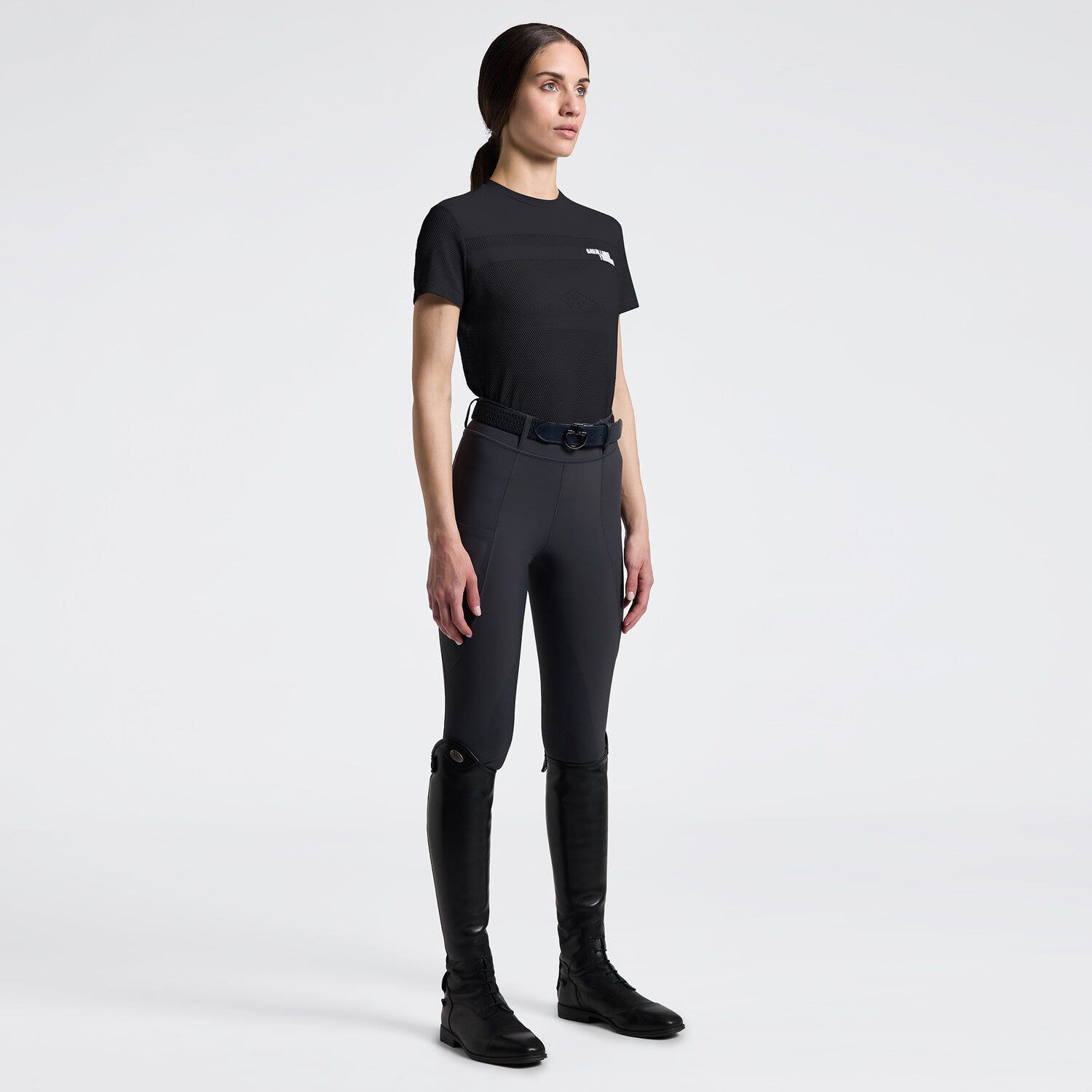 Women's Perforated T-Shirt with Inserts | Cavalleria Toscana