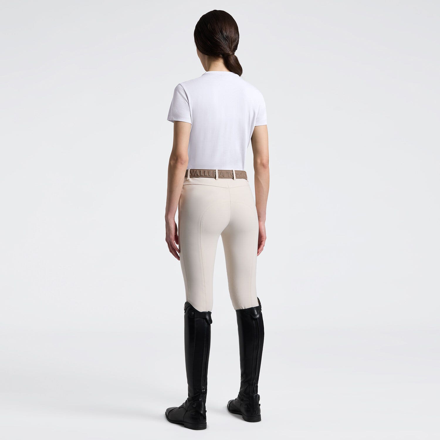 Cavalleria Toscana Women's T-Shirt with Floral Embroidery | Cavalleria Toscana WHITE-2