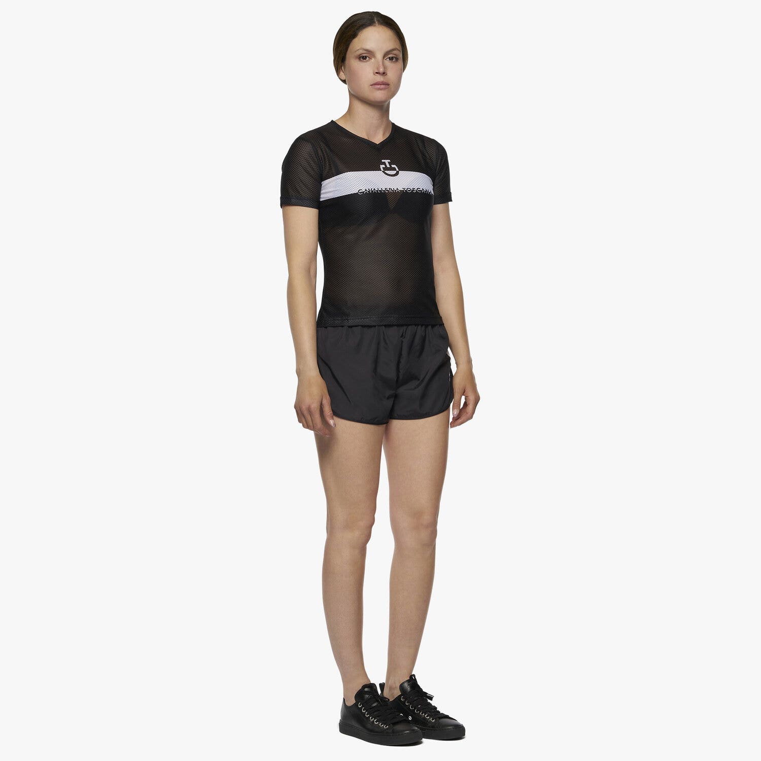 Cavalleria Toscana CTAcademy Women's Training T-Shirt BLACK-2