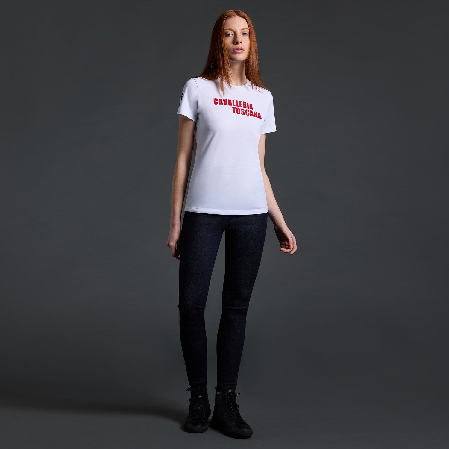 Cavalleria Toscana Cavalleria Toscana x Rome Gladiators Women's T-shirt WHITE-1