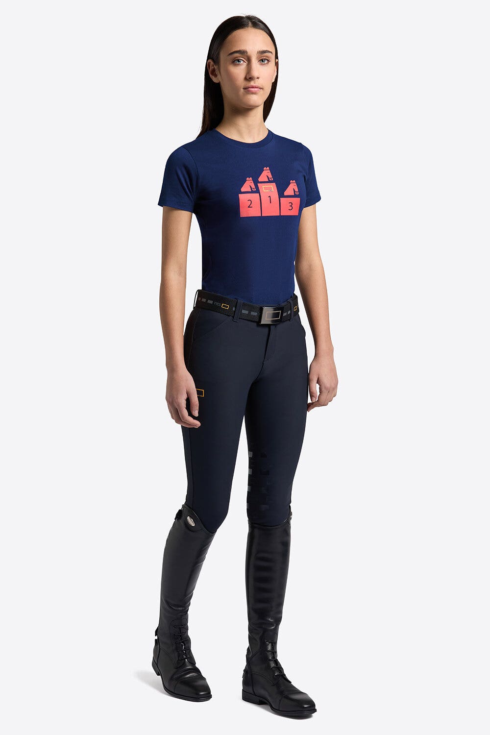 Rider's Gene Rider's Gene girl t-shirt ROYAL BLUE-1