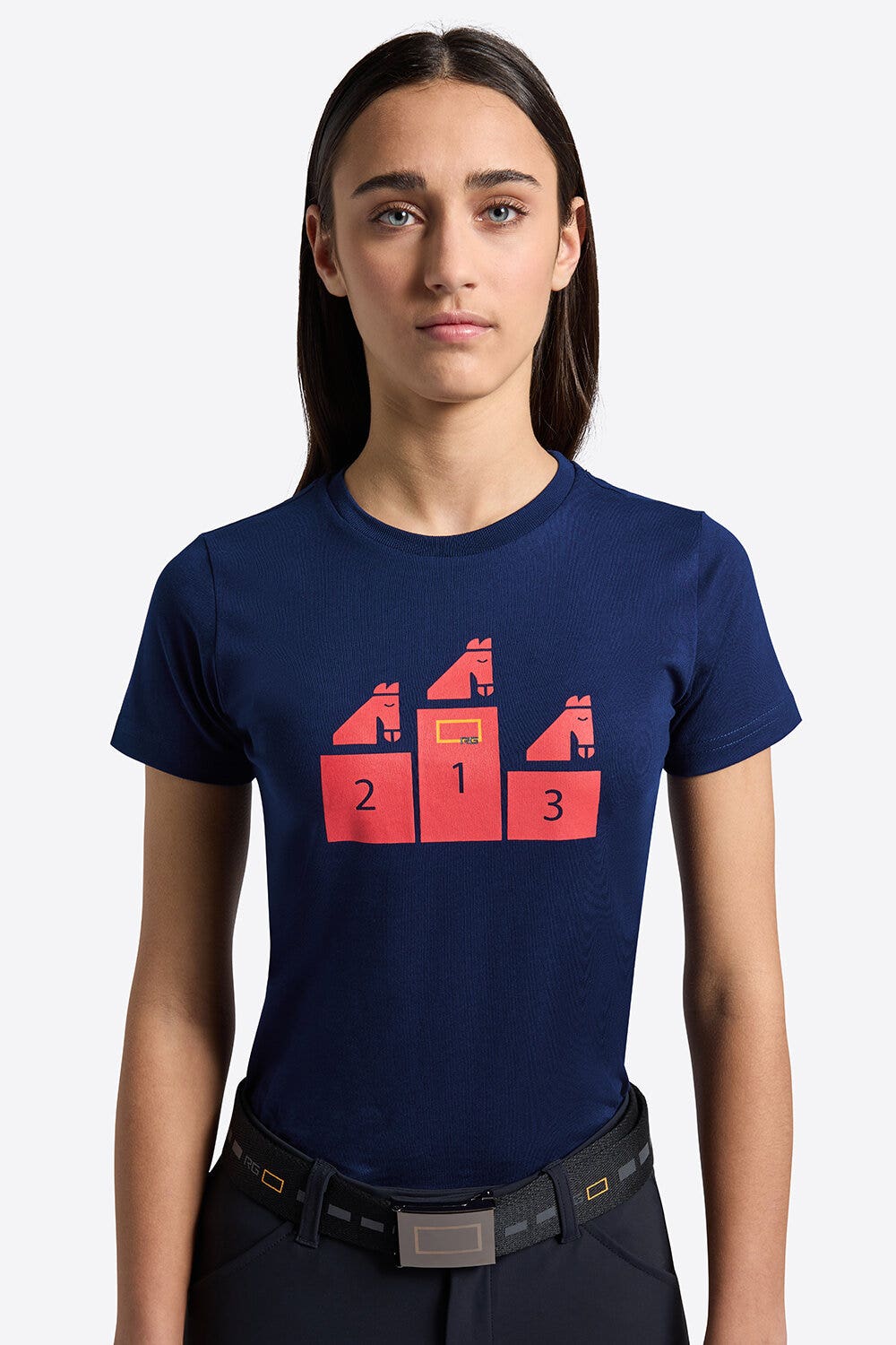 Rider's Gene Rider's Gene girl t-shirt ROYAL BLUE-3