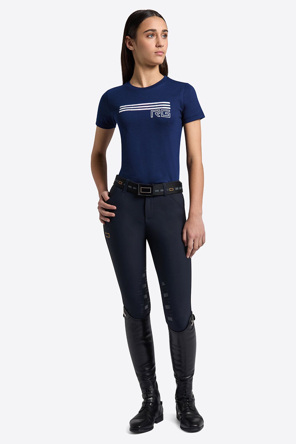 Rider's Gene Rider's Gene girl t-shirt ROYAL BLUE-1