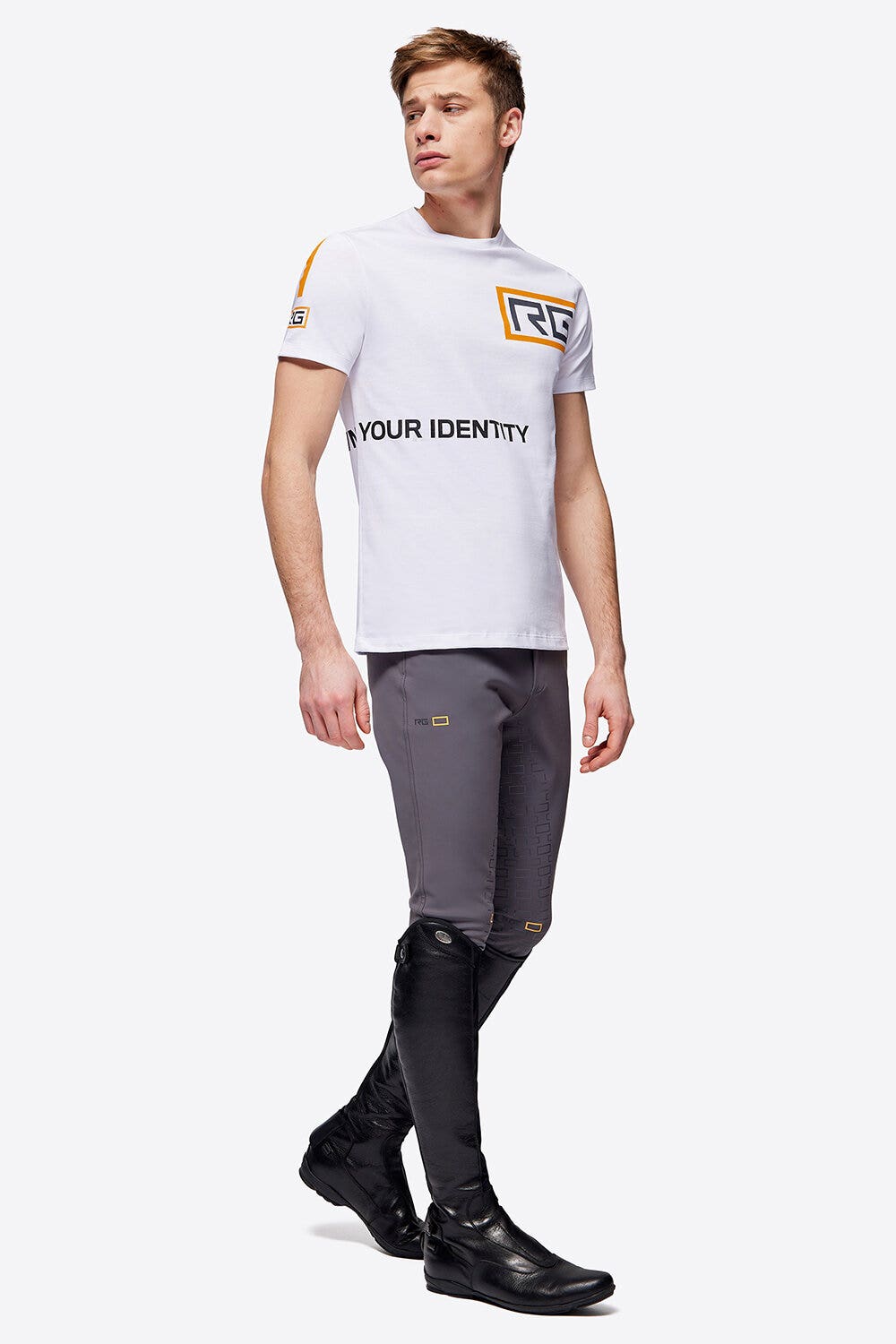 Rider's Gene RG OYI Cotton T-Shirt WHITE-1