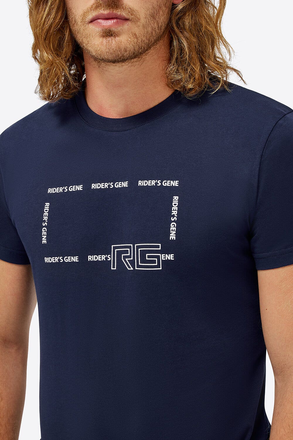 Rider's Gene T-shirt Rider's Gene da uomo ROYAL BLUE-3