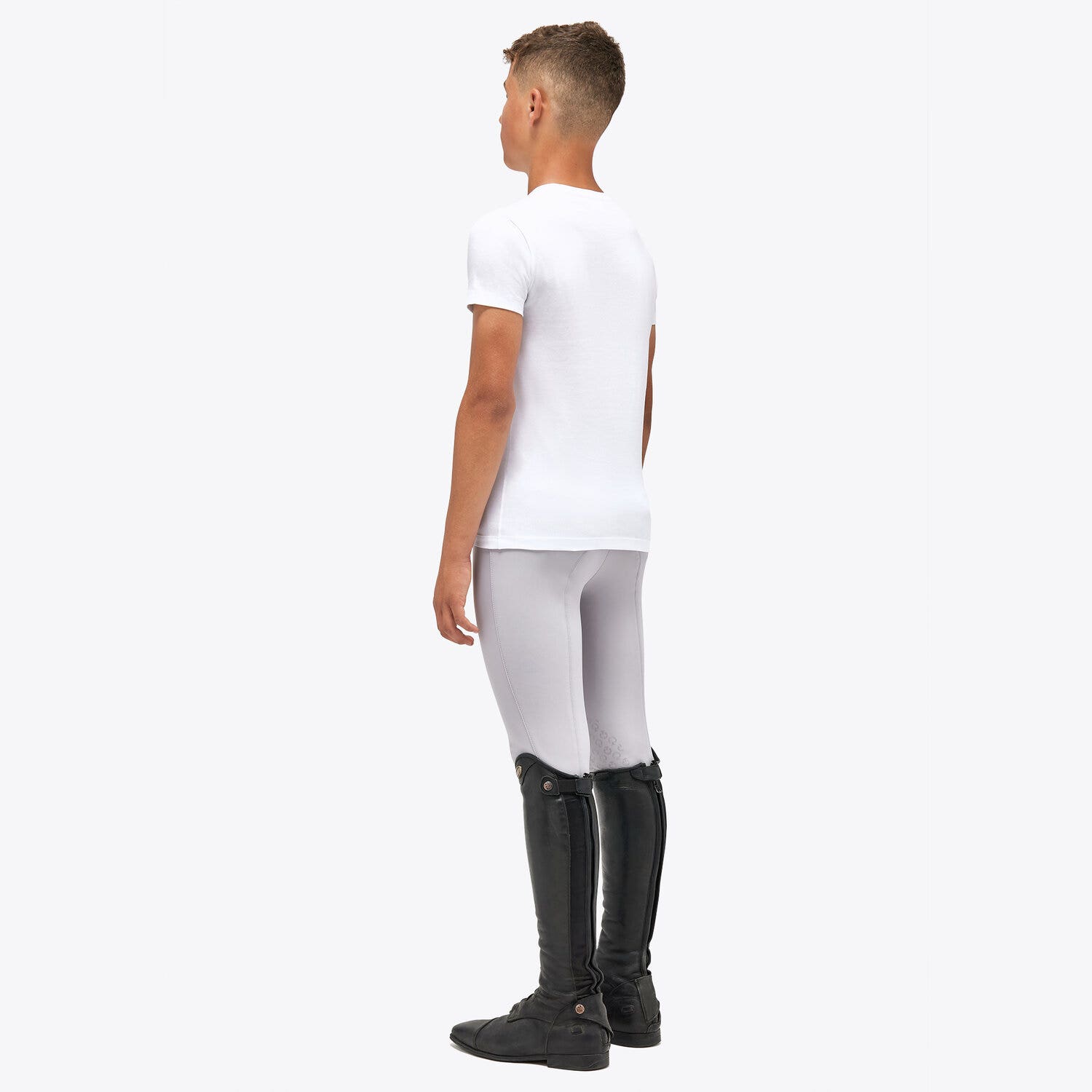 Cavalleria Toscana Boy's Cotton T-Shirt WHITE-3