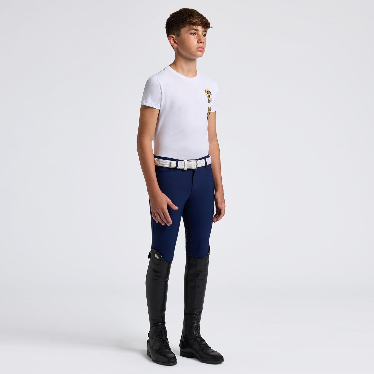 Cavalleria Toscana Cavalleria Toscana Boys' Cotton T-shirt WHITE-1