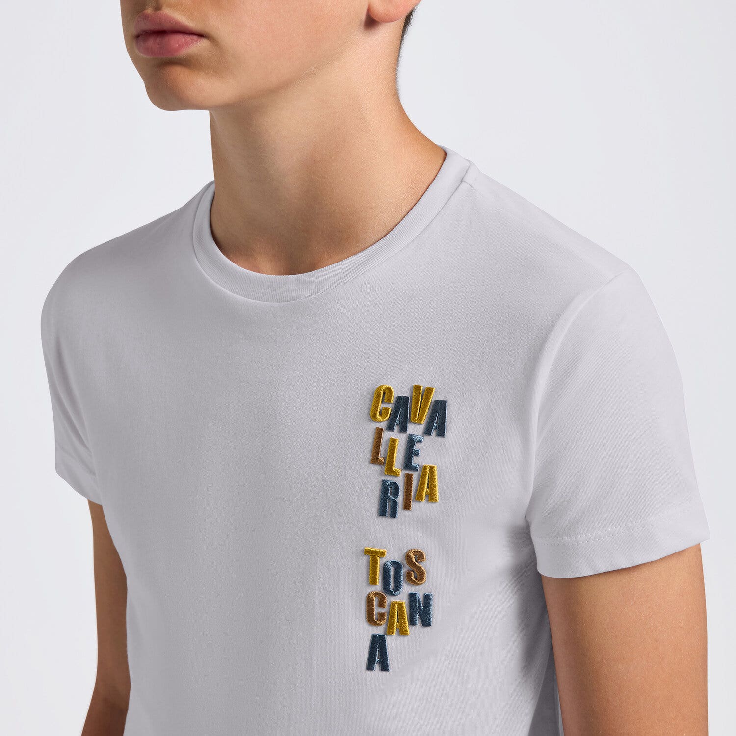 Cavalleria Toscana Cavalleria Toscana Boys' Cotton T-shirt STONE GREY-3