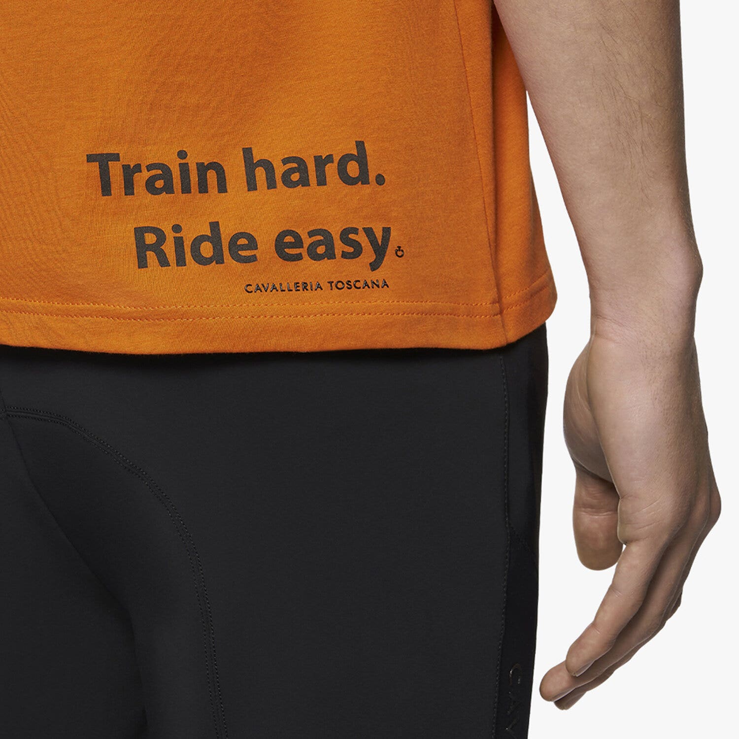 Cavalleria Toscana Men's CT Team Cotton T-Shirt ORANGE-6