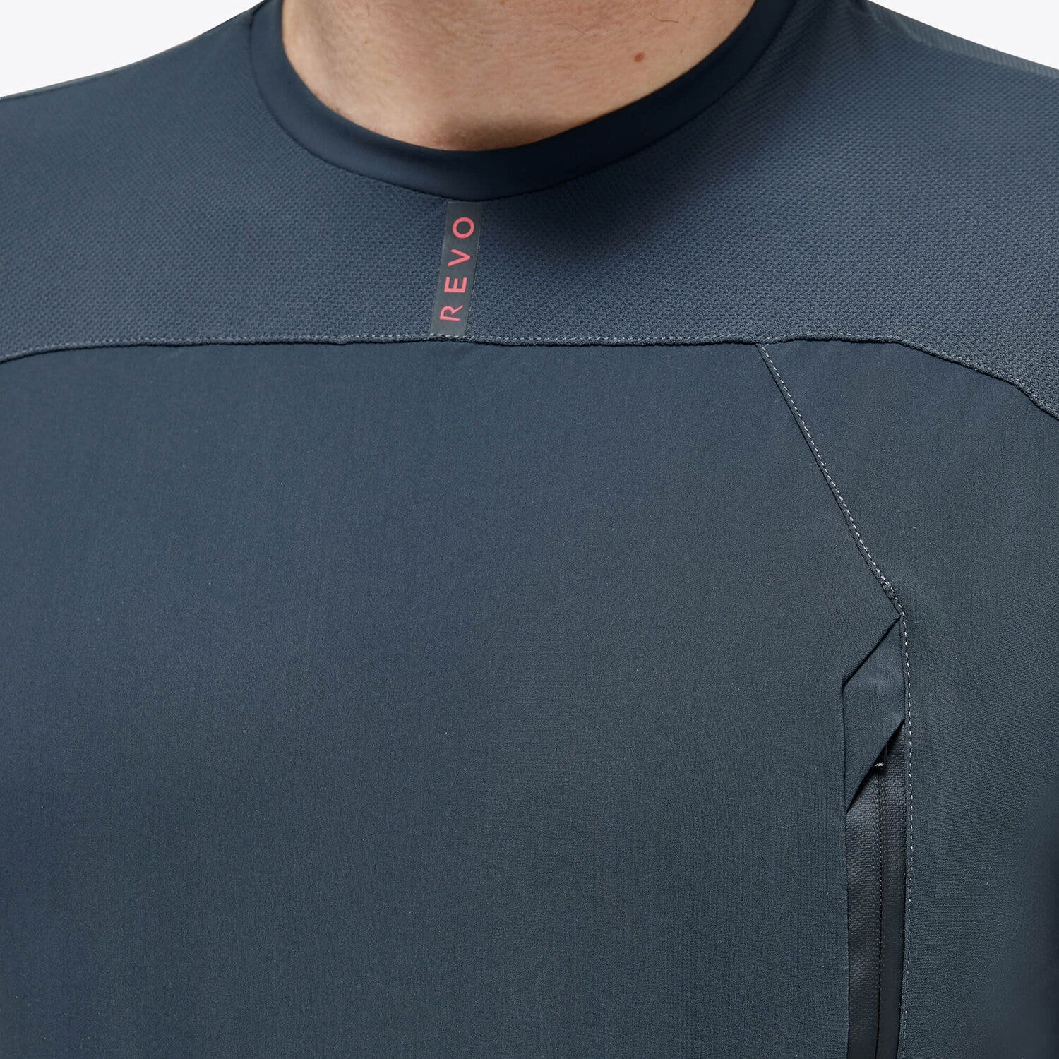 Cavalleria Toscana Men’s jersey mesh T-shirt CHARCOAL GREY-5