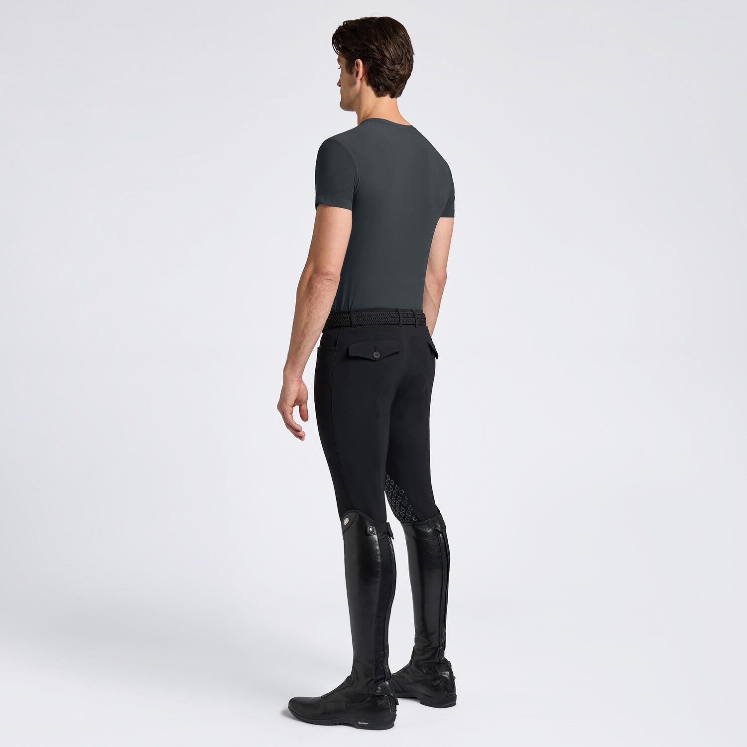 Cavalleria Toscana Cavalleria Toscana Men's jersey T-shirt ANTHRACITE GREY-2