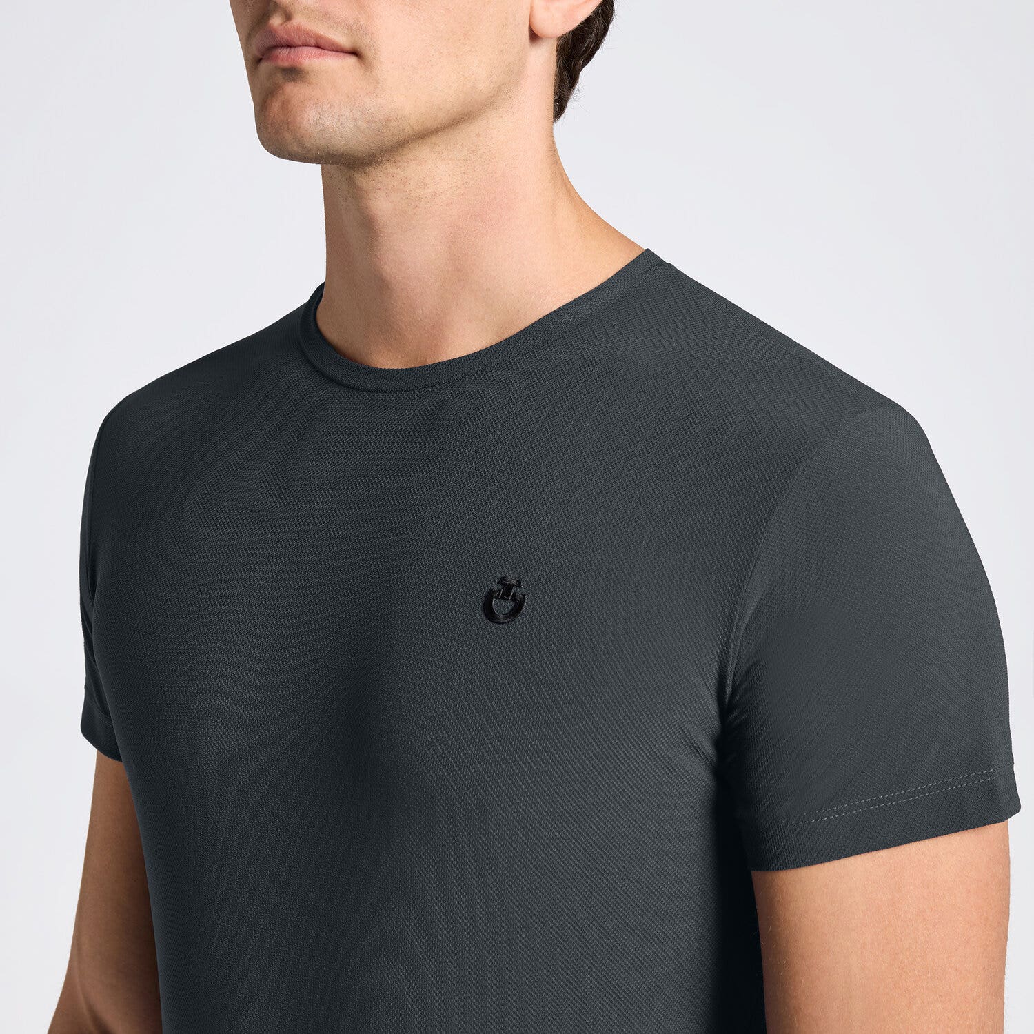 Cavalleria Toscana Cavalleria Toscana Men's jersey T-shirt ANTHRACITE GREY-3